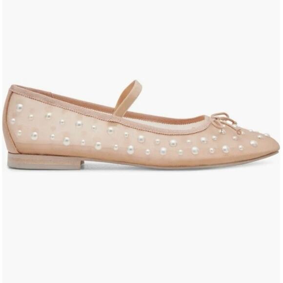 Dolce Vita Cadel Ballet Flat Cadel Imitation blush Pearl Mary Jane Sz 9 NWT - Picture 3 of 8